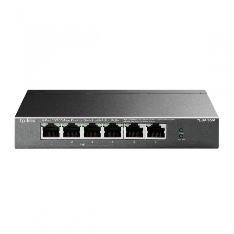 Switch TL-SF1006P 6 Portas 10/100 PoE+ TP-Link