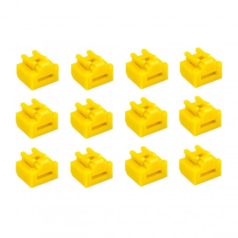 Smart Keeper Pack 12 Bloqueos para Puertos RJ45 Amarillo
