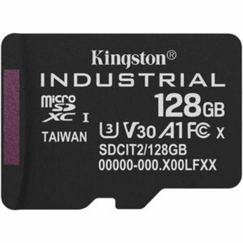 Cartao microSD Kingston Industrial 128GB UHS-I U3 V30 resistente agua