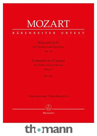 Bärenreiter Mozart Violinkonzert Nr. 3