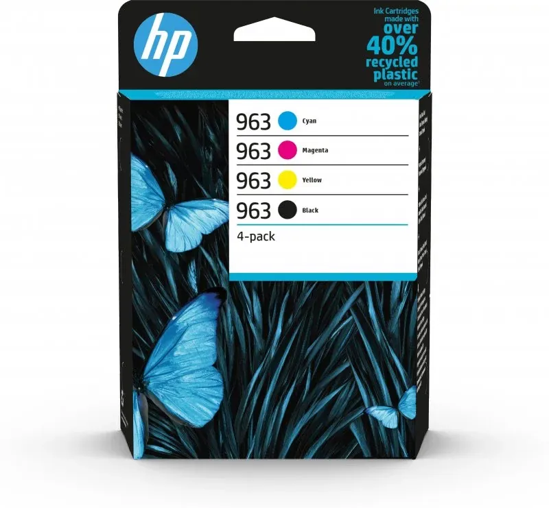 Pack 4x Tinteiros 963 (Preto/Cores) - HP