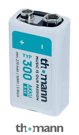 Thomann 9V NIMH Accu 300mAh