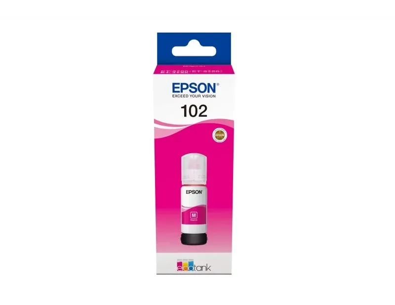 Recarga de Tinta EPSON Serie 102 Magenta (70ml) - EcoTank 2700/2750/2751/2756/3700/3750/4750