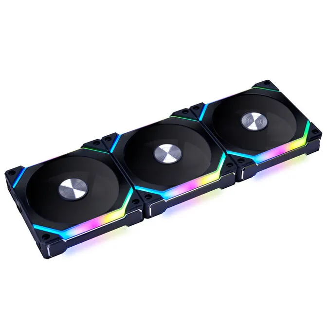 Ventoinha Lian Li UNI SL120 V2 RGB PWM Preto 120mm (Pack 3)