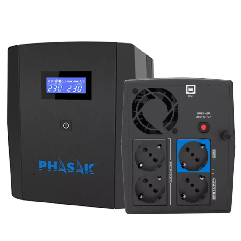 UPS - SAI Phasak Sirius Interactivo 1260 VA – PH 7312