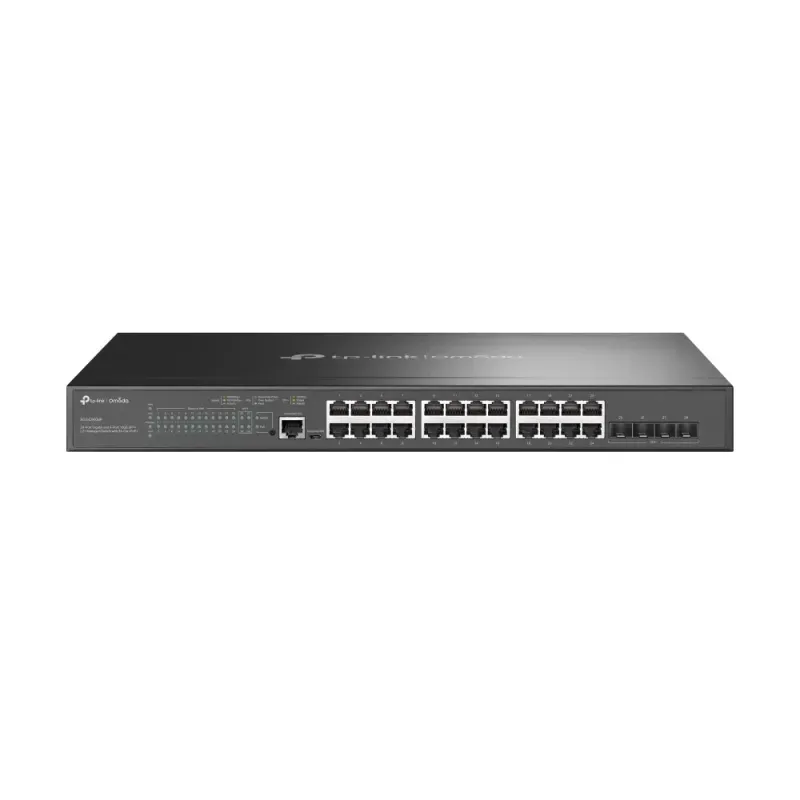 TP-LINK Omada 24-Port PoE+ Gigabit L2+ Managed Switch with 4 10GE SFP+ Slots