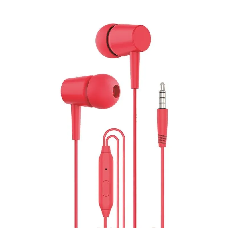 Cool Bear Stereo Auriculares 3,5 mm com Microfone Vermelhos