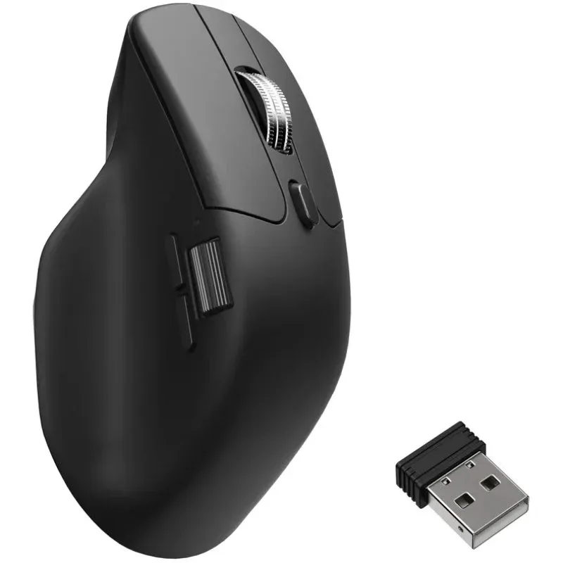 Keychron M6 Rato Silencioso Sem Fios PixArt 3950 8K com 30000 DPI e 10 Botões Preto