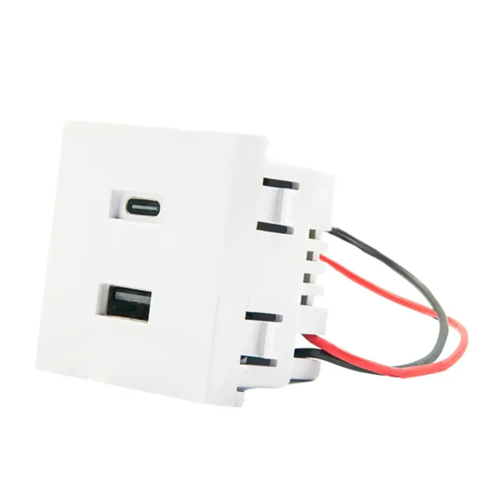 Módulo Carregador USB Shelly Wall Display Stand 20W Branco