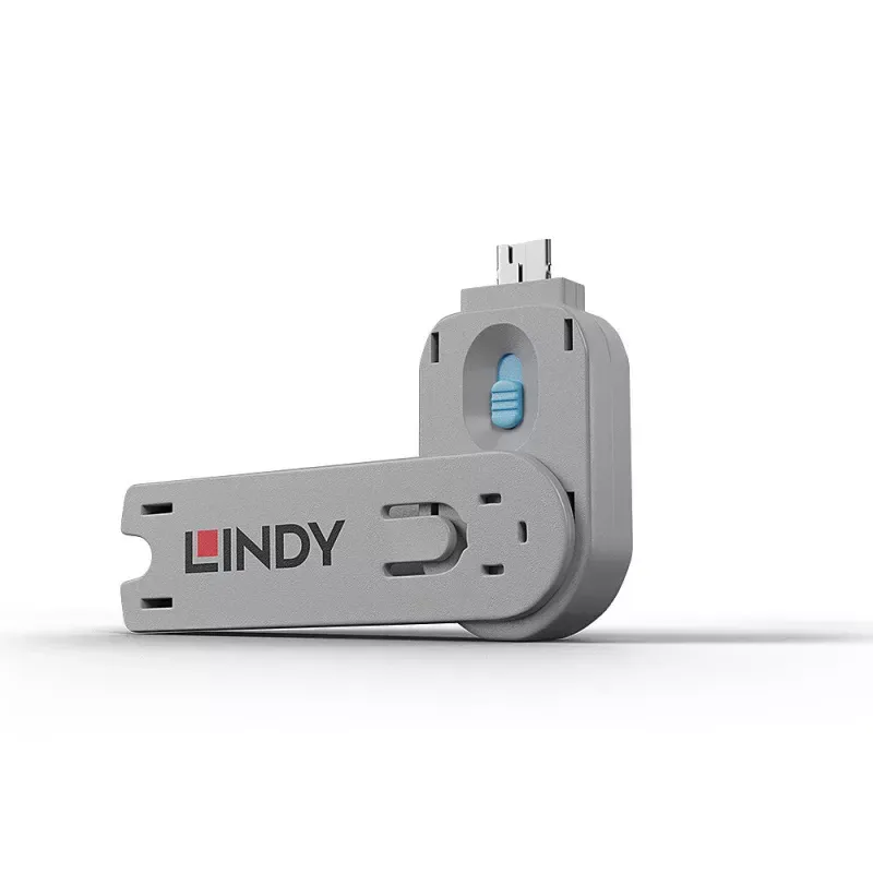 USB TYPE A PORT BLOCKER KEY BLUE