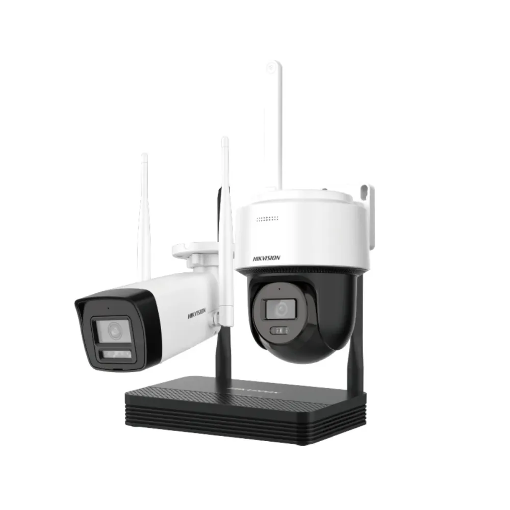 Kit de Videovigilância Hikvision Câmara 4Mpx + Câmara PT 4Mpx + NVR 4 Canais IP 6Mpx 2.8mm