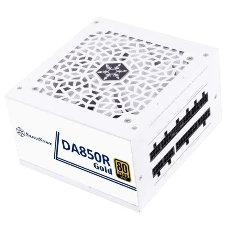 Fonte de Alimentação SilverStone DA850R 850W 80 PLUS Gold modular branca