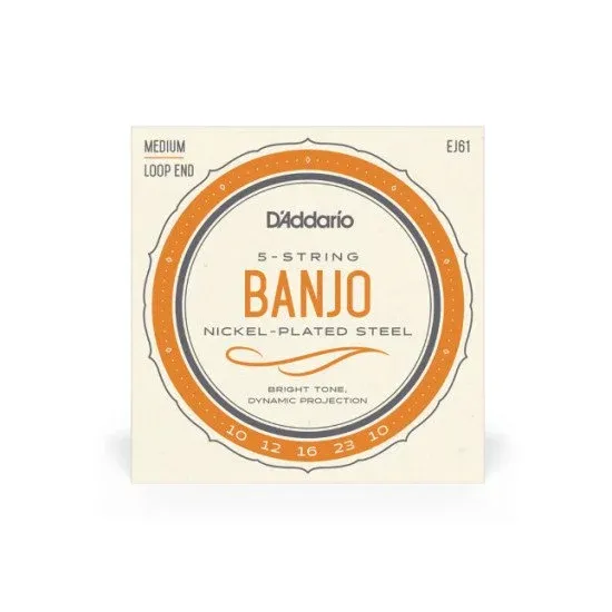 Daddario SET CORDAS BANJO EJ61 5 String Nickel 10 23