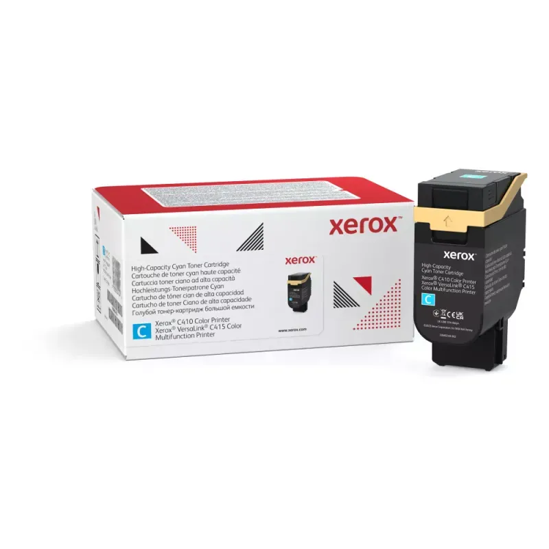 Xerox - Alta capacidade - azul cyan - original - caixa - cartucho de toner Use and Return - para Xerox C410, VersaLink C415/DN, C415V_DN