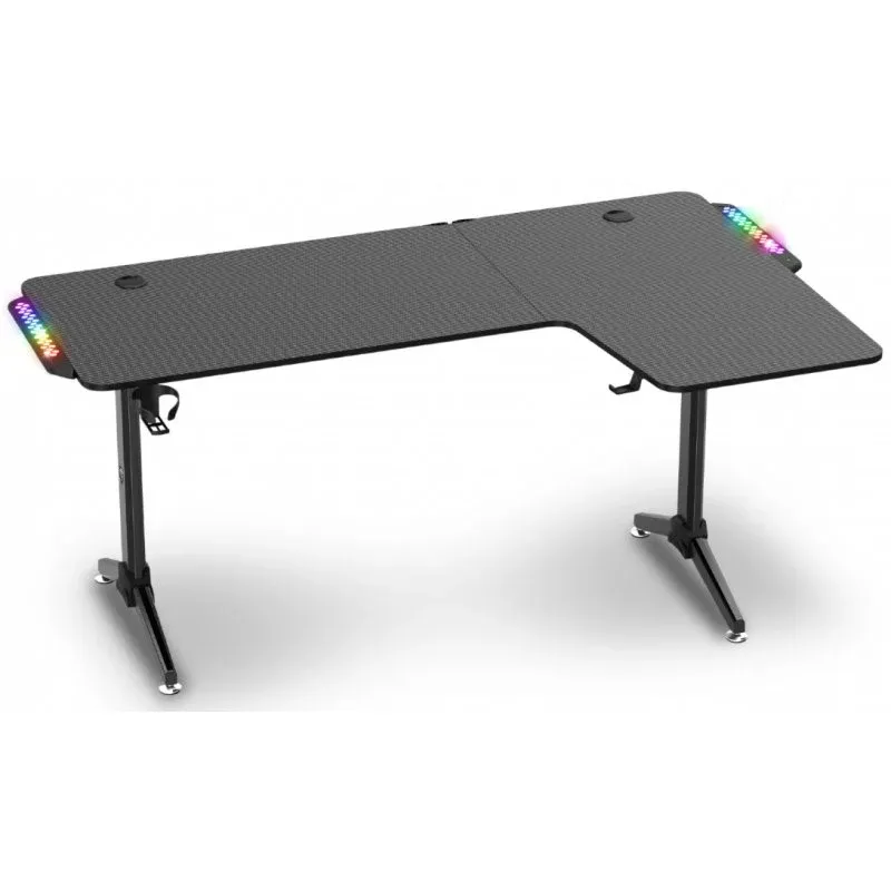 Spirit of Gamer Headquarter 600 Mesa Gaming RGB Preta