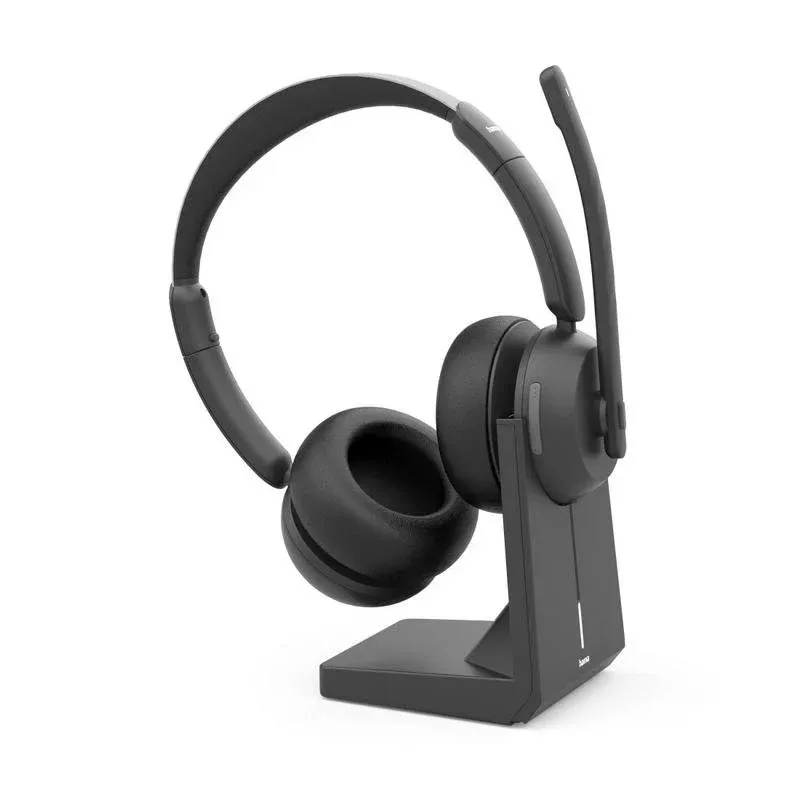 Auriculares Hama BT-800 sem fios Bluetooth para escritório e call center com microfone e base preta