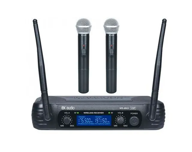 Sistema sem Fios Microfone EK WR-69LD Duplo