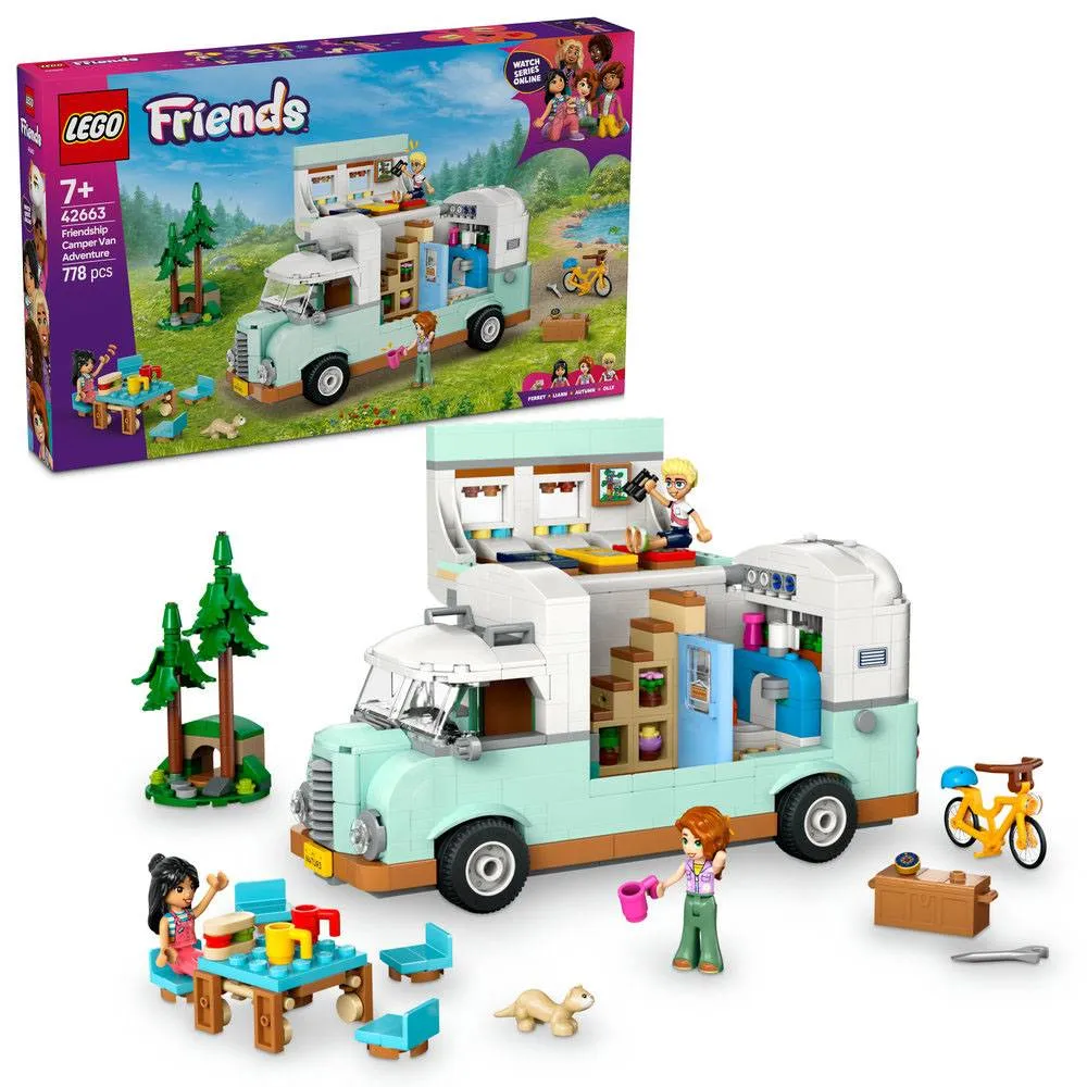 LEGO Friends: Aventura na Autocaravana da Amizade | Idades 7+ | 778 Peças | Item 42663