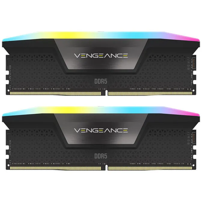 Corsair Kit 32GB (2 x 16GB) DDR5 6400MHz Vengeance RGB Black CL36 (Intel XMP)