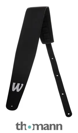 Warwick Syn.Leather Bass Strap Bl/SI