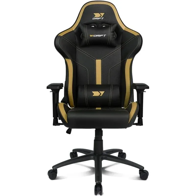 Cadeira Gaming Drift DR350 Preta/Dourada