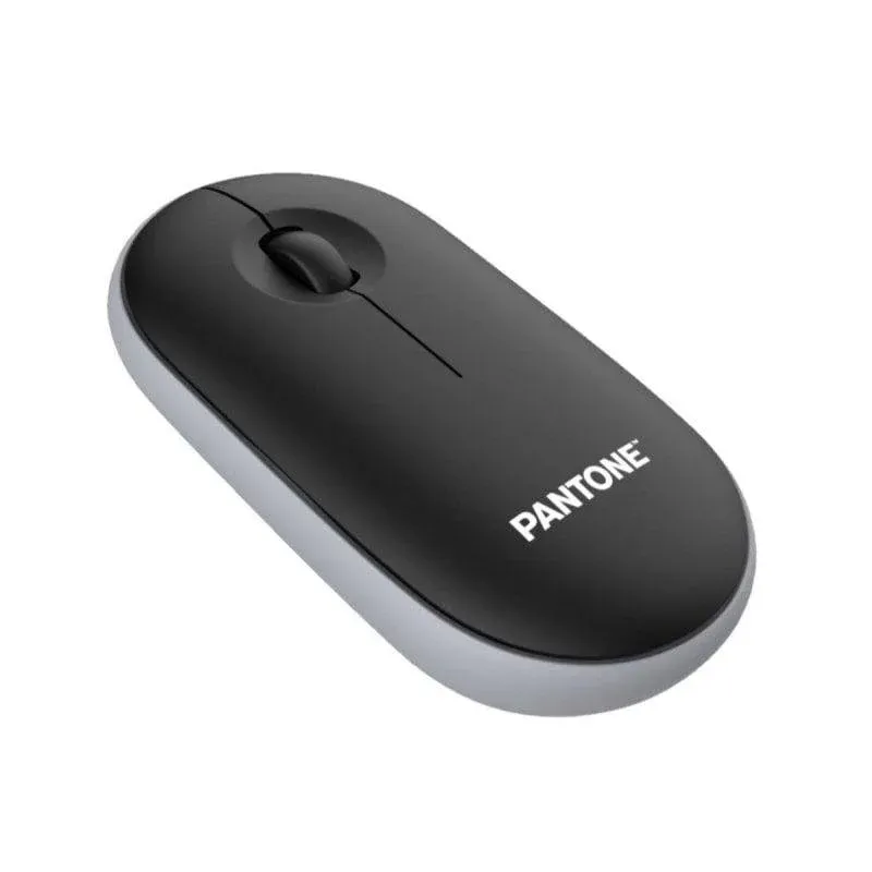 Rato Pantone PT-MS001BK Sem Fios 2400 DPI Preto Cinzento Ergonómico Silencioso