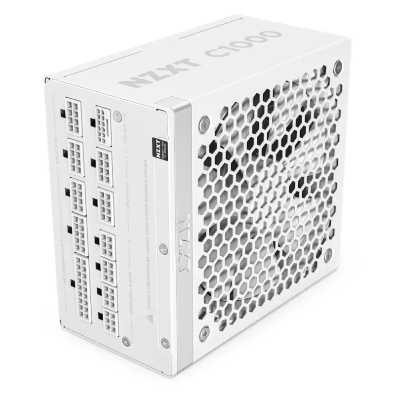 Fonte de Alimentação NZXT 1000W 80+ Gold ATX 3.1 PCIe 5.1 Branca
