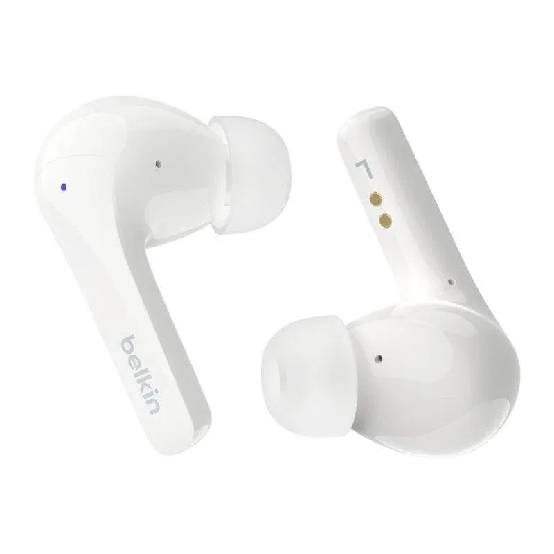 Auriculares Belkin SoundForm Motion Bluetooth 5.2 sem fios com cancelamento de ruído branco