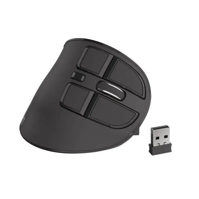 Natec Euphonie Rato Ergonómico Vertical Sem Fios 2400DPI Preto