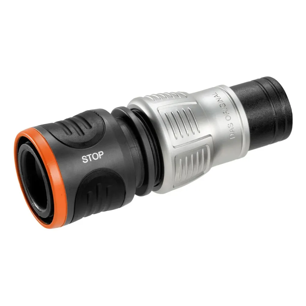 Conector de Mangueira Premium Gardena Water Stop 13/15mm - 18253-50