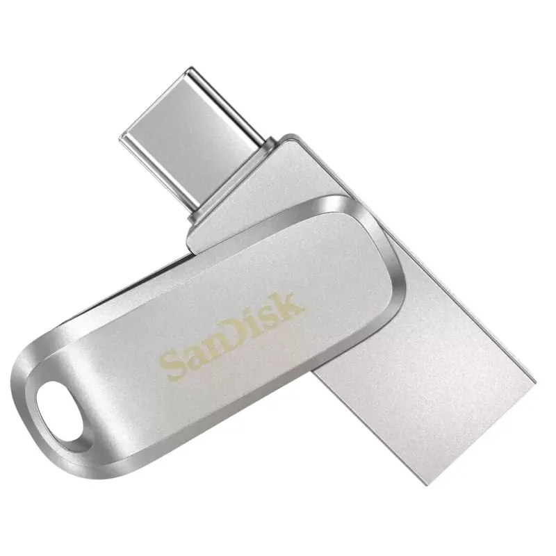 Pen Drive SanDisk Ultra Dual Drive Luxe 64GB USB-C/USB-A 3.2 Prateada