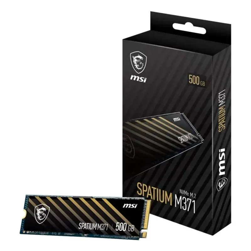 SSD M.2 2280 MSI Spatium M371 500GB QLC NAND NVMe PCIe Gen 3.0x4