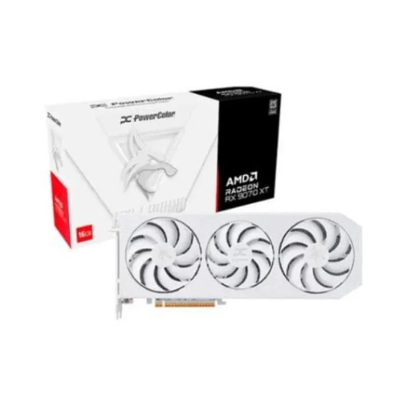 PowerColor Radeon RX 9070 XT Hellhound White OC 16GB GDDR6