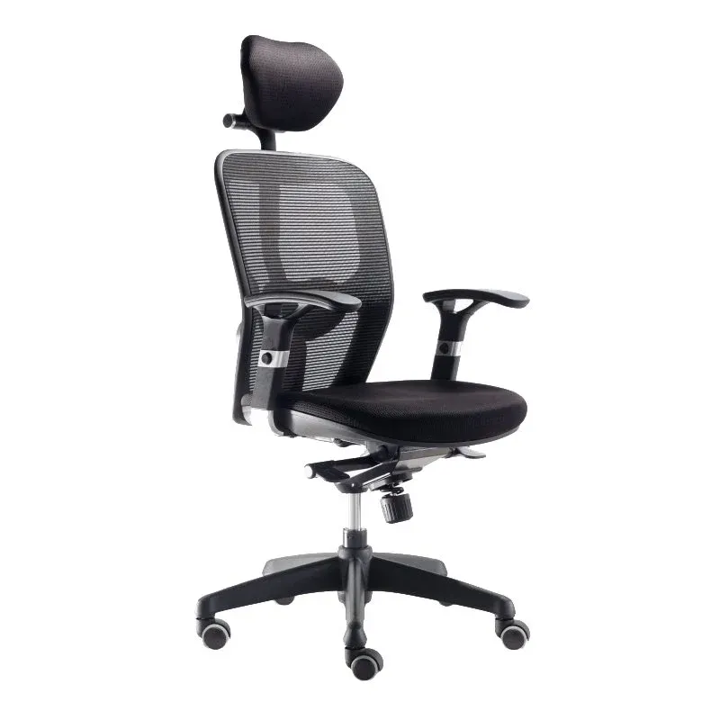 Euromof Boston Cadeira de Escritório Ergonómica com Cabeceira Preta