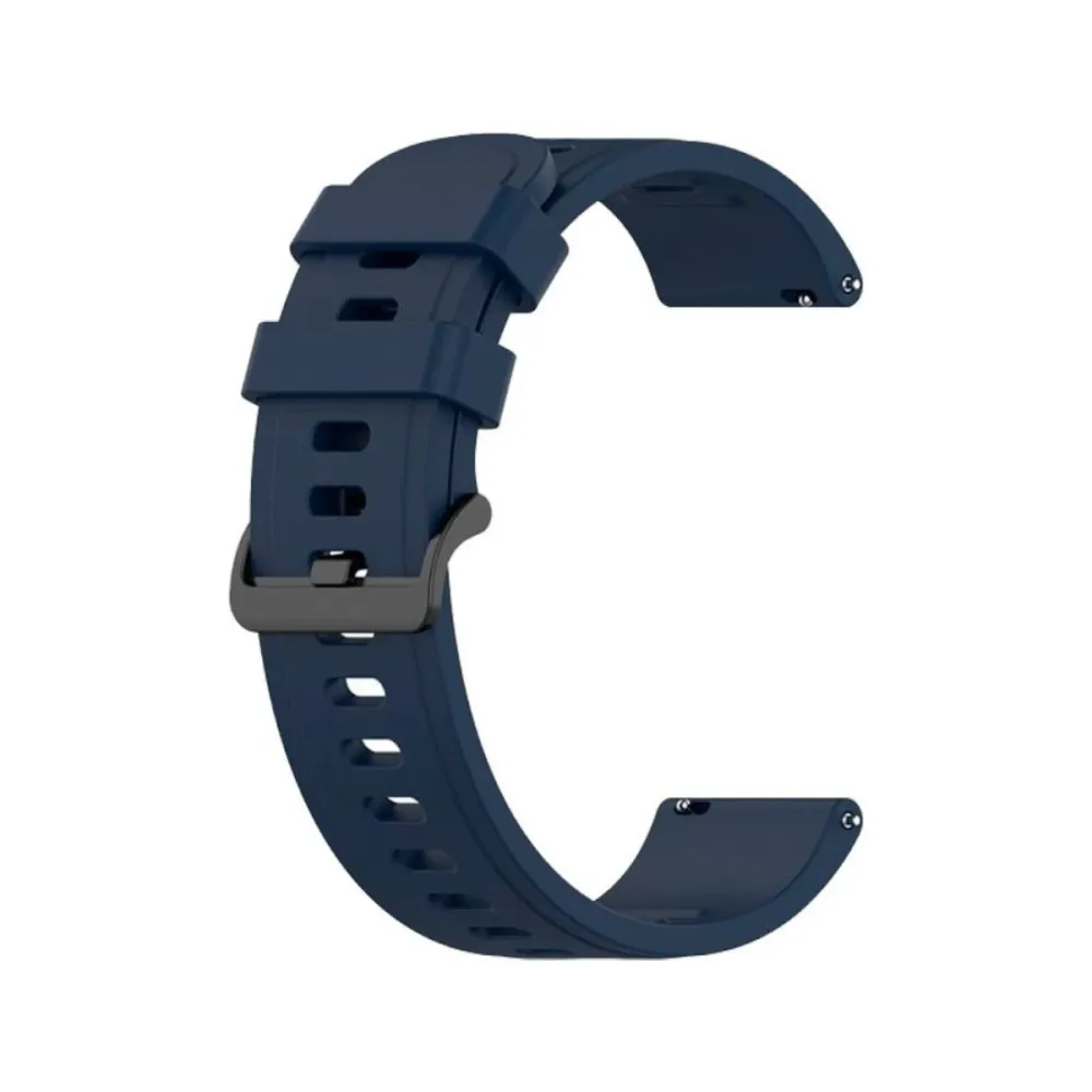 Bracelete Silicone Universal Smartwatch 22mm Azul