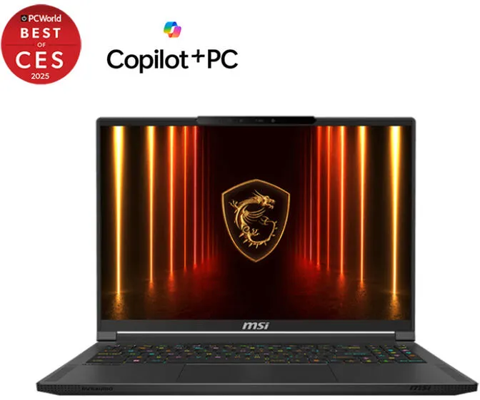 Portátil MSI Stealth A16 AI+ A3XWJG-209XPT 16" Ryzen 9 AI HX 370 64GB DDR5 1TB RTX 5090 QHD+ OLED 240Hz