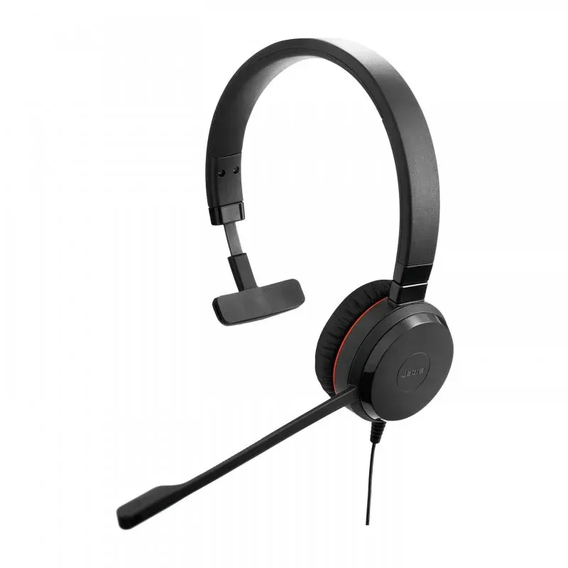 Jabra Evolve 20SE UC Headset Monoaural USB-A para Escritório Preto