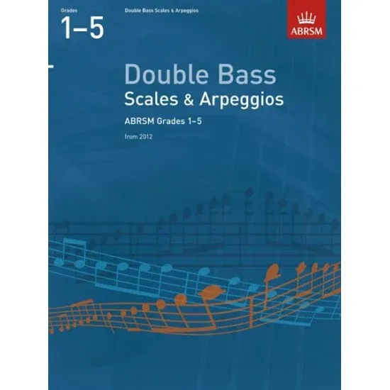 ABRSM LIVRO Double Bass Scales & Arpeggios Grades 1–5