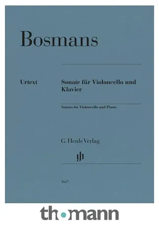 Henle Verlag Bosmans Cellosonate