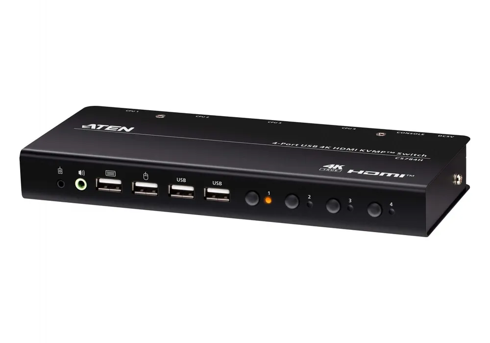 Aten CS784H-AT-G 4-Port USB 4K HDMI KVMP™ Comutador CS784H-AT-G