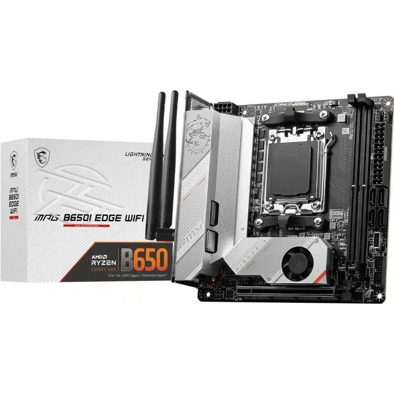 Motherboard MSI MPG B650I EDGE WIFI AMD B650 Socket AM5 DDR5 Mini-ITX Wi-Fi 6E RGB
