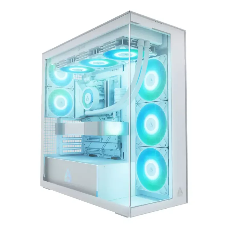 Caixa E-ATX Arctic Xtender ARGB Vidro Temperado Branco