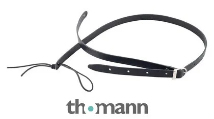 Harley Benton Mandolin Leather Strap Black