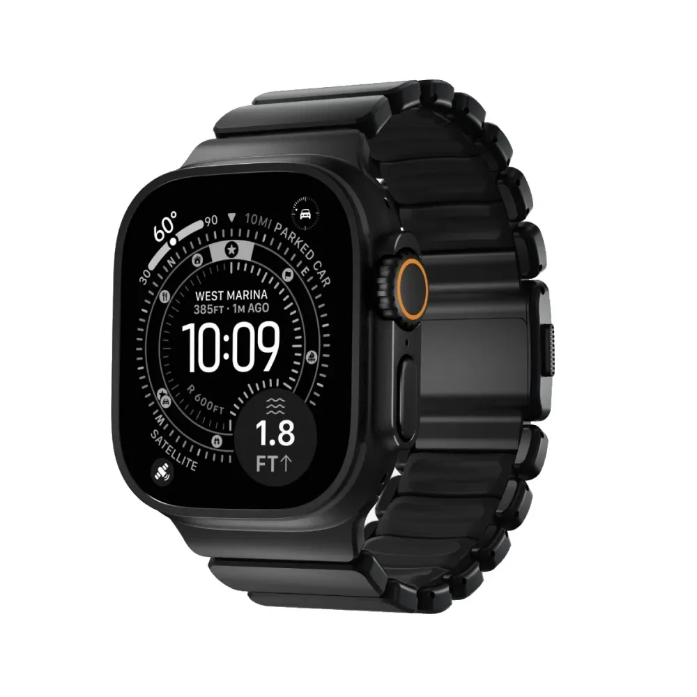Bracelete Nomad Stratos Apple Watch 49mm Preta