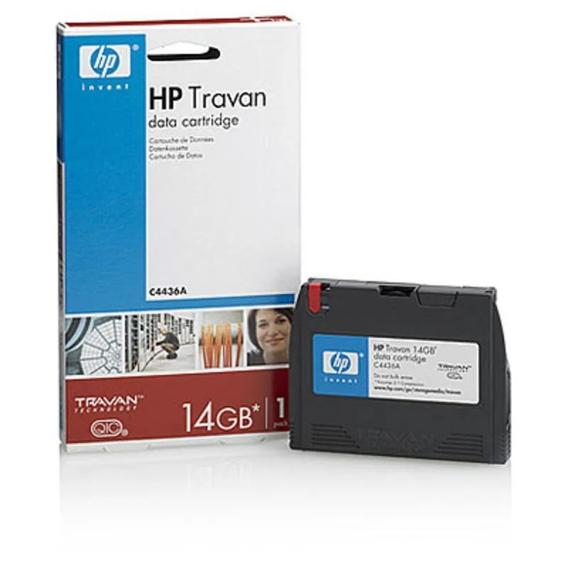 Fita de dados HPE 14 GB Travan para backup