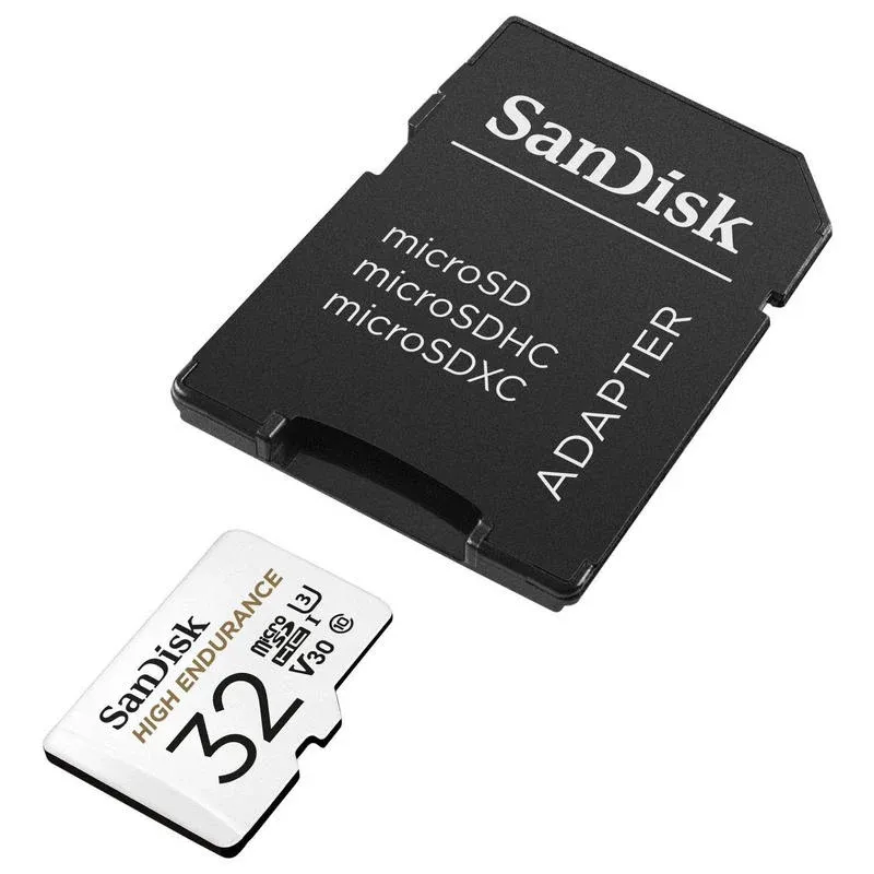 SanDisk High Endurance MicroSDHC 32GB Classe 10 U3 V30 UHS-I + Adaptador SD