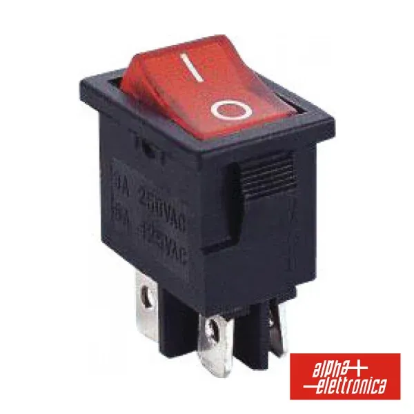 Interruptor Basculante C/ Luz 6a-250v Dpst On-Off