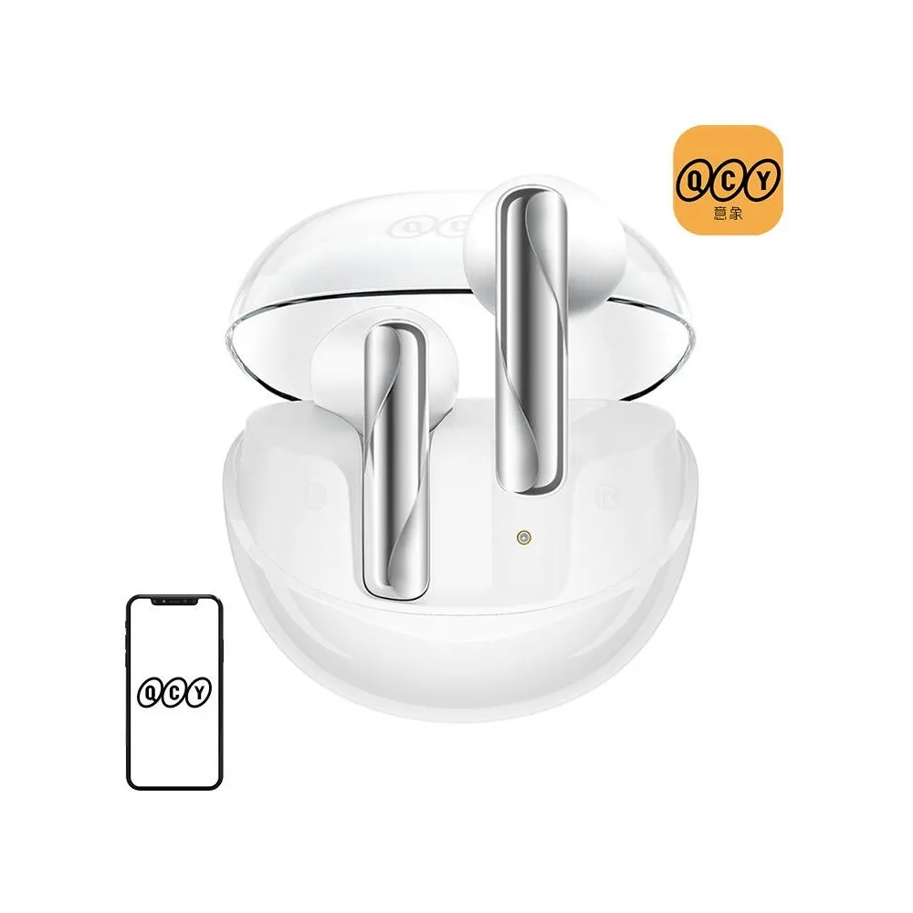 Auriculares Bluetooth AilyBuds Clear T32 (Branco) - QCY