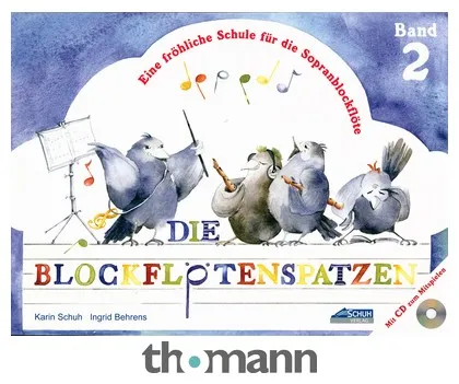 Schuh Verlag Die Blockflötenspatzen  2 + CD