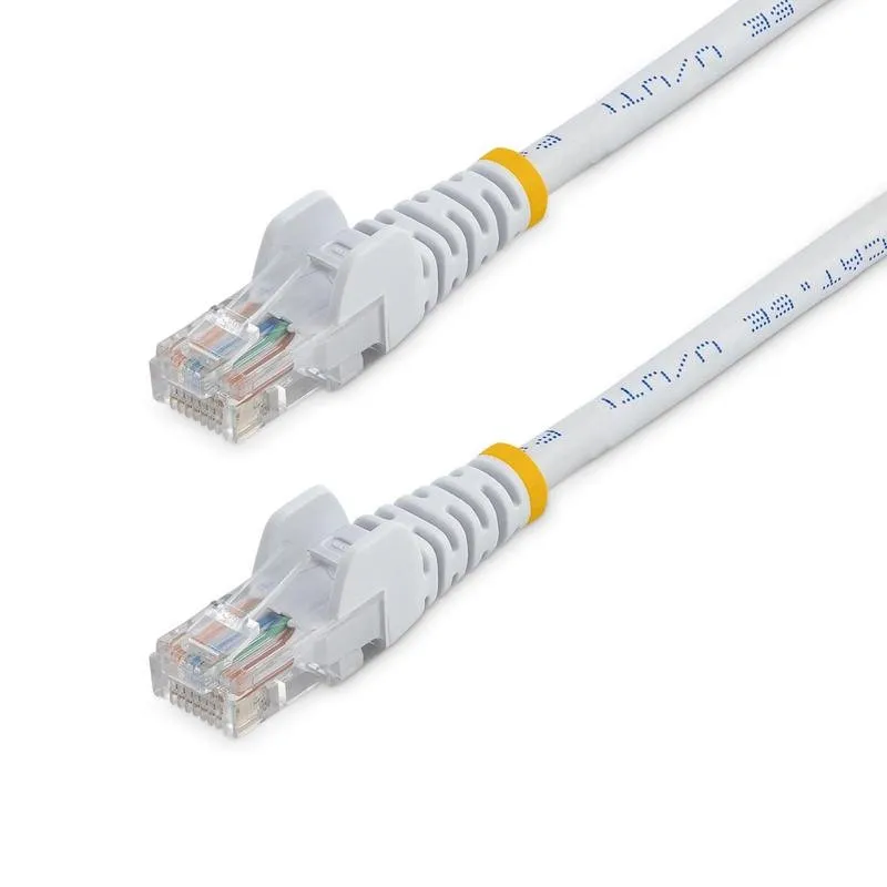 Cabo de rede StarTech Cat5e UTP 7 m branco RJ45 sem enganches